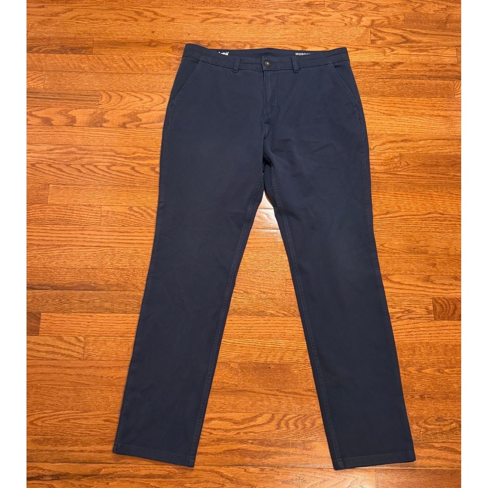 Mugsy Morgans Chino Pants Mens 36x34 Navy Blue Stretch Casual Work Travel